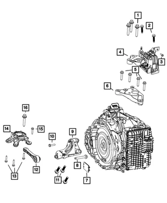 2008-20 JEEP WRANGLER EXHAUST MANIFOLD TO CONVERTER BOLT 原始设备制造商 6509967AA — 第 1/4 张图片