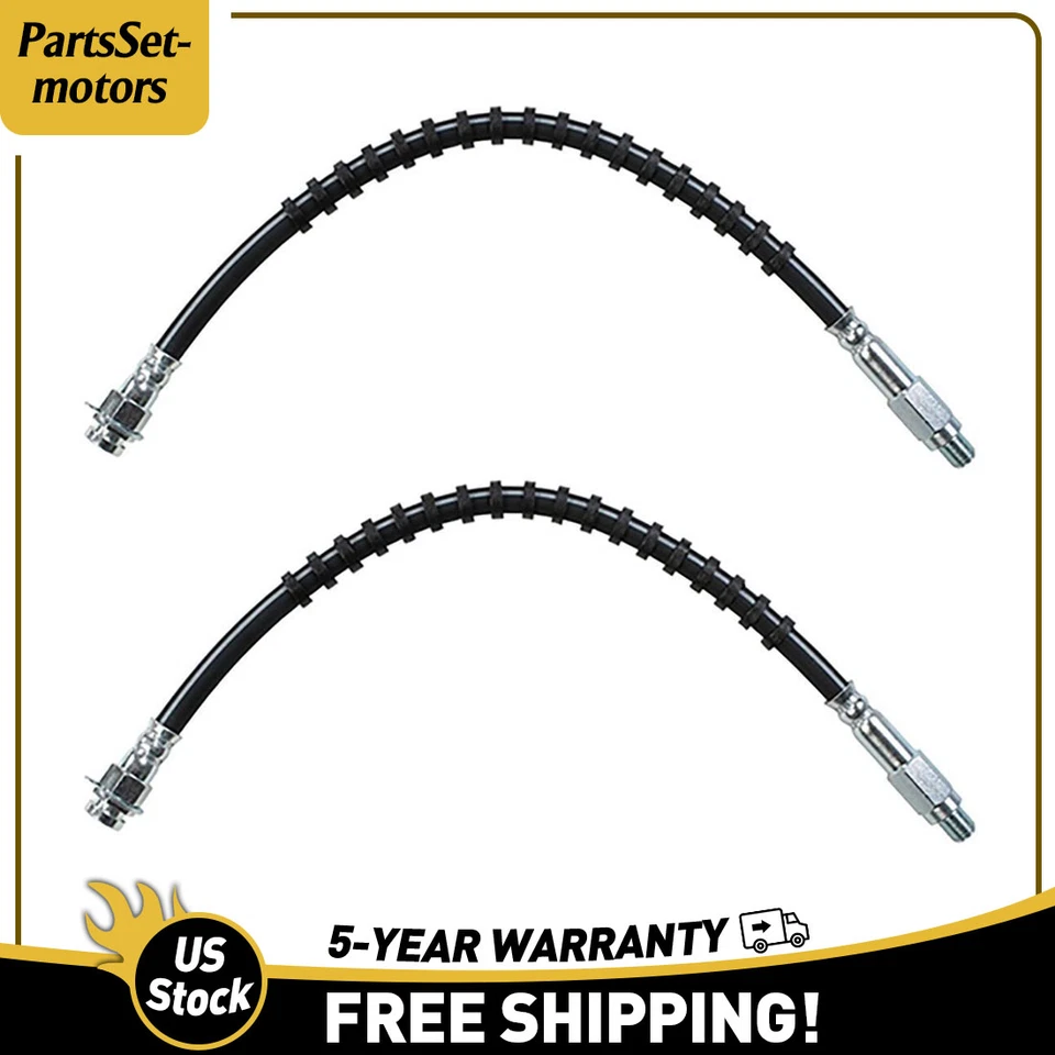 Sunsong Front Brake Line Brake Hose 2x for 1974 till 1978 Ford Mustang II - Image 1 of 3