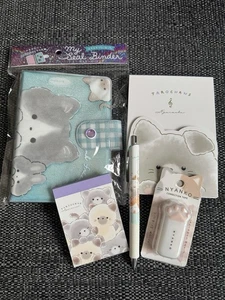 Set Of Kawaii Japanese Cats Stationery, Mini Sticker Binder, Memo Pads, Pencil - Picture 1 of 10