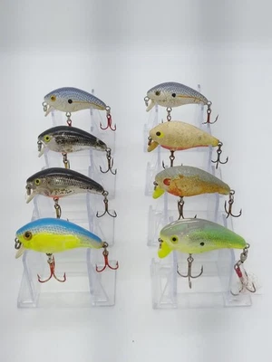 Lot of 8 Tom Mann's Baby 1- Crankbait Fishing Lures Repainters Lot !! - Image 1 of 4