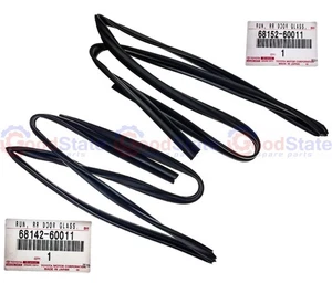 Genuine Toyota LandCruiser 80 Series HDJ Rear RH & LH Bailey Channel Glass Run - Picture 1 of 3