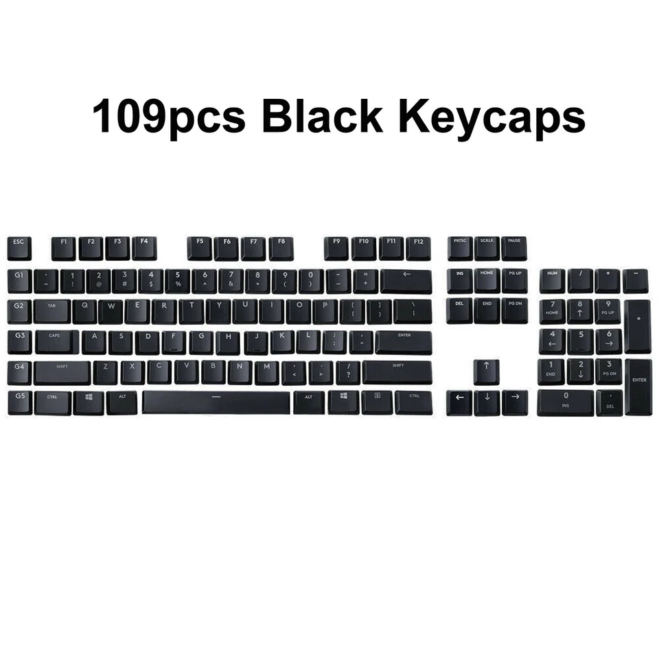 109pcs/87pcs Set Key Caps for Logitech G915 G913 G815 G813 TKL Keyboard Keycaps - Image 1 of 1