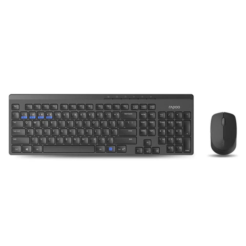 Rapoo Tastaturkombi mm schwarz 8100m - Bild 1 von 1