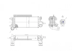 ENFRIADOR DE AIRE DE CARGA COMPATIBLE CON: FORD FOCUS III 1.0 ECOBOOST.FORD FOCUS III TURNIER 1. - Imagen 1 de 3
