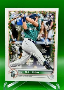 2022 Topps Holiday Mega Box Cal Raleigh #HW175 Rookie RC Big Dumper MVP Runner - Picture 1 of 2