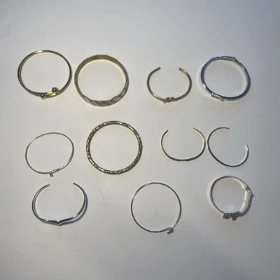 Lot Of 11 Sliver And Gold Bracelets Avon, Free People Etc ^ - Image 1 of 4