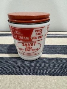 Vintage Lady Esther face cream in a milk glass jar. It is empty. - Picture 1 of 5