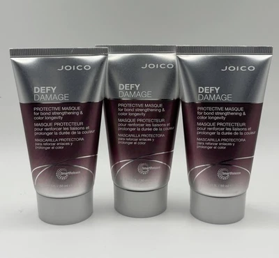 NEW 3X JOICO Defy Damage Protective Masque Mask Travel Size 1.7oz/50ml Each ATHN - Image 1 of 3