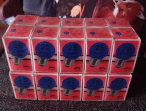 Hdl 25 Watt G45 E27 220-240v Blue Round Bulb X 20 - Picture 1 of 4