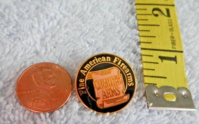 HAT / LAPEL PIN - CHARTER ARMS - FINE AMERICAN FIREARMS - REVOLVERS - GUNS - NEW - Image 1 of 4