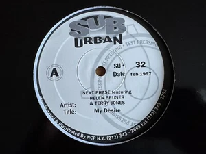 Next Phase, Helen Bruner & Terry Jones - My Desire US 12" 1997 Vinyl Test Press - Picture 1 of 3