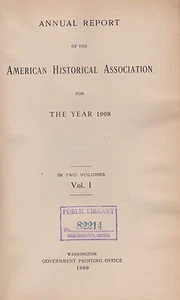 1908 Report of American Historical Association (volume 1) Wilderness Campaign - Picture 1 of 1