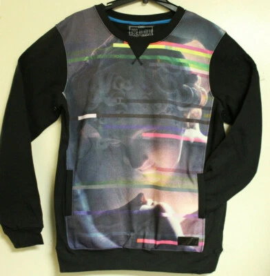 Entree LS Mens Black Vaporwave Sweatshirt with Pockets Size L - Image 1 of 4