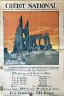 AFFICHE GUERRE LITHO CREDIT NATIONALE 1920 MILITARIA FRENCH POSTER 1920 PIGELET