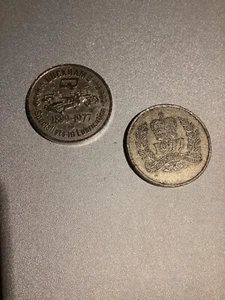 Duckhams Silver Jubilee Commemorative Coin - 1977  x 2 - Picture 1 of 3