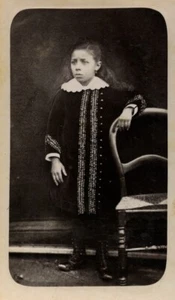 France Young Girl Fashion Old CDV photo Espirat 1880 - Imagen 1 de 3