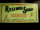 Vintage RESINOL Soap Box Baltimore MD Box only EUC ~FARMHOUSE Decor