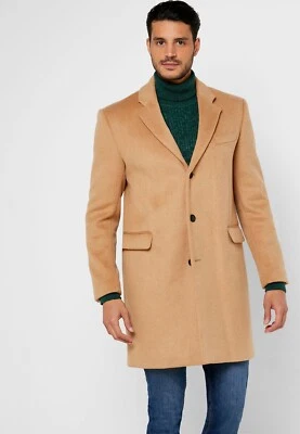 NUEVO Abrigo Topman Scott Con Lana - Camel - Grande Foto 1 de 4