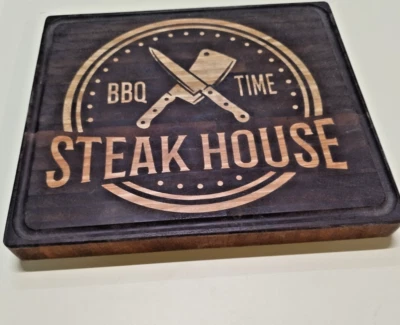 Taglieri in legno di MOGANO - 335 X 300 X 35 - Immagine 1 di 2