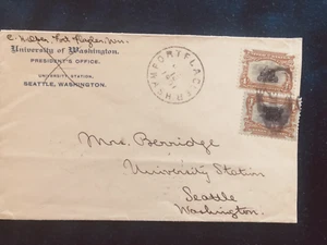 PAN AMERICAN EXPO-PAIR OF SC#296 4-CENT PAN AM FROM FORT FLAGLER,WASH - Picture 1 of 1