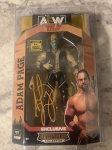 AEW Adam Page Exclusive Chase 1/3000 Figura Firmata Autografo - Foto 1 di 5