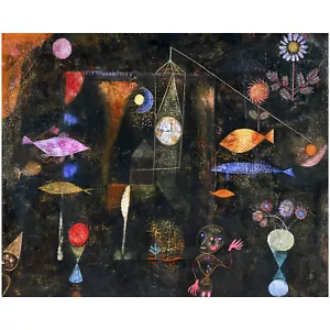 Paul Klee, Fish Magic, 1925, Lustre Canvas Print, 20" x 25" - Picture 1 of 10