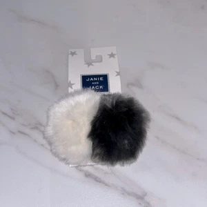 NEW Janie and Jack faux fur puff hair clip - Picture 1 of 2