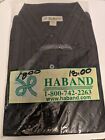 Haband Thin Flannel Shirt Men’s L Black/Gray Plaid Long Sleeve Vintage New