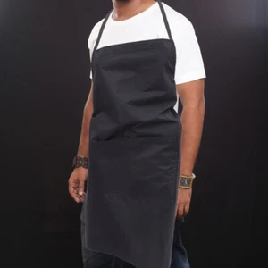 1PC Black Vest Hair Stylist Smock Apron for Women Men Chef Barber Apron - Picture 1 of 12