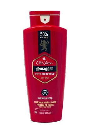 Old Spice Swagger Cedarwood Shower Fresh body wash 24 fl oz new - Image 1 of 2