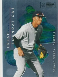 OSWALD PERAZA FF7 2022 Skybox Metal Champions FRESH FOUNDATIONS RC YANKEES - Picture 1 of 2