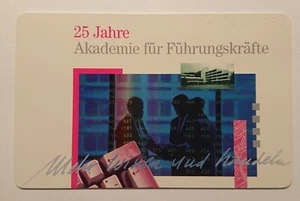 Telefonkarte Telefonwertkarte Sammelkarte 6 DM 25 Jahre Akademie Führungskräfte - Bild 1 von 2