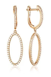Georgini Aurora Celestial Earrings Rose Gold IE976RG - Picture 1 of 2
