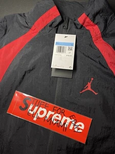 Size M - Jordan Sport Jam Warm-Up Jacket Black Red DX9367-013 - Picture 1 of 5