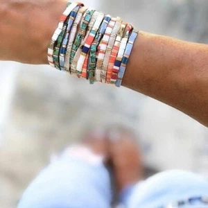Women Bracelet Boho Miyuki Jewellery Tila Glass Bead Pulseras Femme Summer Jewel - Picture 1 of 17