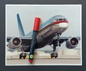 large 8x10 original vintage manufacturer's photo AMERICAN AIRLINES BOEING 757 - Picture 1 of 2