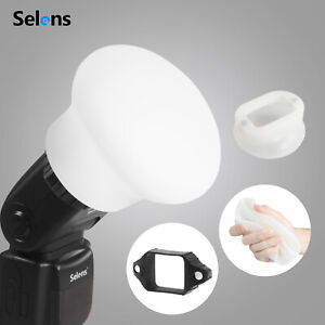 Selens Magnetic Flash Speedlite Modifier Sphere Diffusers Bounce Rubber Band