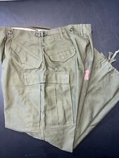 Pantalon de campagne vintage M51 OD coque champ M-1951 taille MOYENNE RÉGULIÈRE K-66