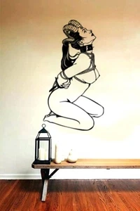 Sexy Bondage BDSM Sub Demonio Niña Diseño Pared Arte/Ventana Pegatina/Calcomanía - Imagen 1 de 4