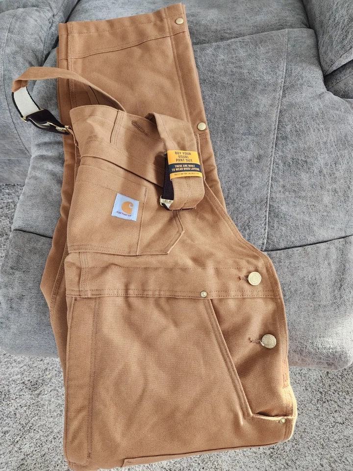 Carhartt Bib Overalls OR4393-M / Large SHORT Men's Loose Fit insulated