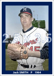 Jack Smith - 1964 Milwaukee baseball - choose a style - colorized print - Picture 1 of 3