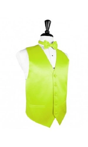 Luxury Satin Solid 2 Tuxedo Vest & Bowtie - Image 1 of 1