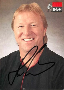 Horst Hrubesch Original Autogrammkarte  - ca.11cm x 15cm - Bild 1 von 2