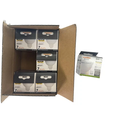 Sunlite LED MR16 Reflector Bulb GU5.3 Base 7W 3000K 50W Equiv Dimmable 6 Pack - Image 1 of 4