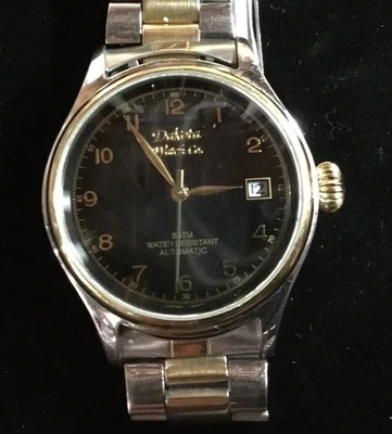 Reloj para hombre DAKOTA 21J vista trasera automática esfera negra WR 36 mm funciona muy bien Foto 1 de 4
