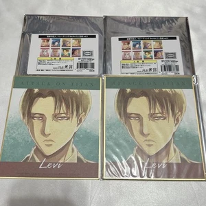 Attack on Titan Levi Ani-Art Mini Papercard Set 2pcs, Collectible Illustration - Picture 1 of 1