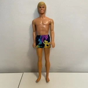 Vintage Mattel Ken Doll 1968 Body 1983 Head In Swimsuit Shorts - Picture 1 of 4