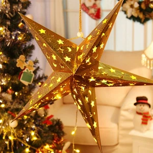 6 Pcs Pentagram Pendant Hanging Paper Lantern Lampshades Birthday Decoration - Picture 1 of 12