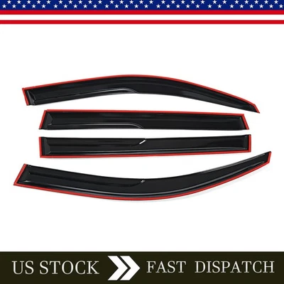 Wind Deflector Fits For Toyota Highlander 2008-2013 JDM Mugen Style Tape-on Foto 1 de 4
