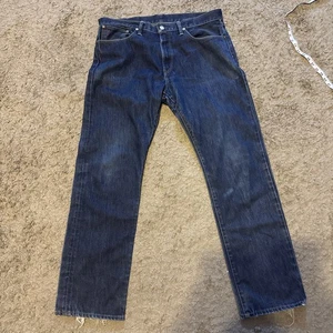 Jeans uomo Ralph Lauren 867 35x32 blu Riverside vestibilità classica denim lavaggio scuro - Foto 1 di 15